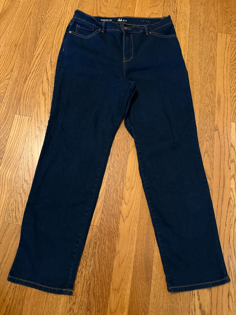 Style & Co. Straight Leg Jeans - Dark Blue size 12 short